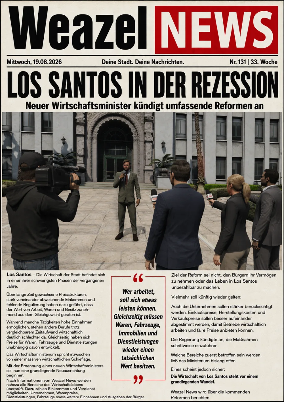 Los Santos in der Rezession