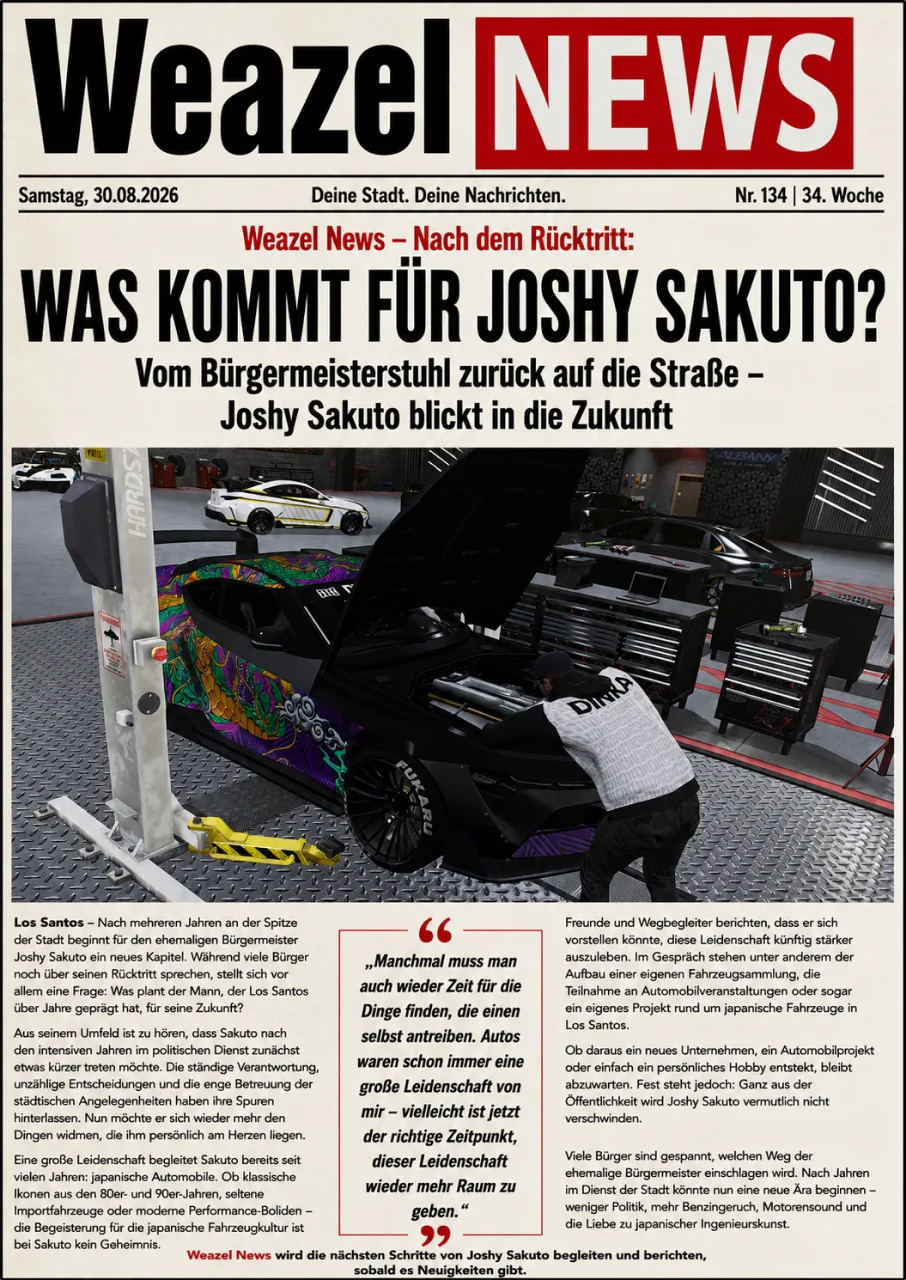 Was kommt für Joshy Sakuto?